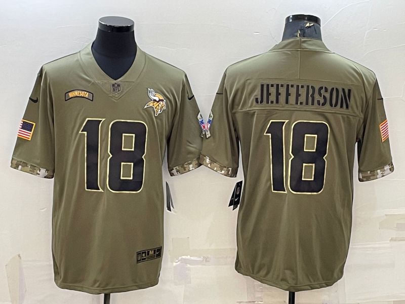 Men Minnesota Vikings #18 Jefferson Green 2022 Vapor Untouchable Limited Nike NFL Jersey->minnesota vikings->NFL Jersey